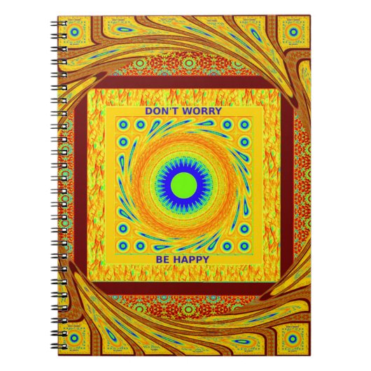 Mystic African Eye Wall Art: Ein Cyan-Blick Notizblock (Vorderseite)