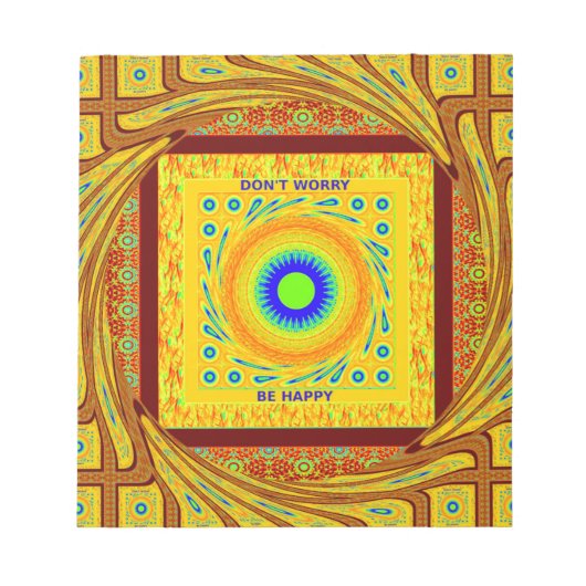 Mystic African Eye Wall Art: Ein Cyan-Blick Notizblock (Vorderseite)