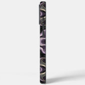 Mystic Amethyst Marble | Dunkles Fluid Gold Design Case-Mate iPhone Hülle (Rückseite / Links)
