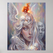 Mystic Angel Portrait Poster (Vorne)