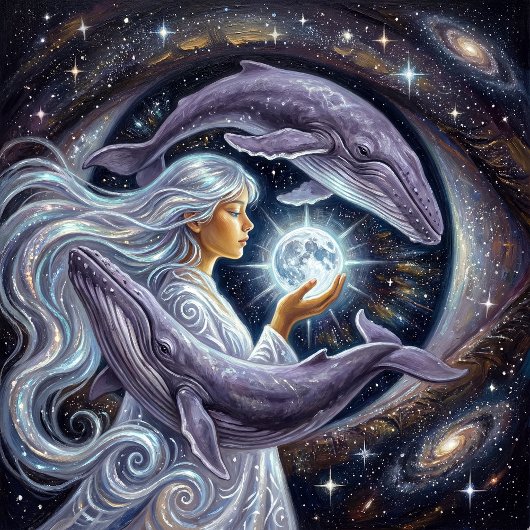 Mystic Angel Portrait Poster