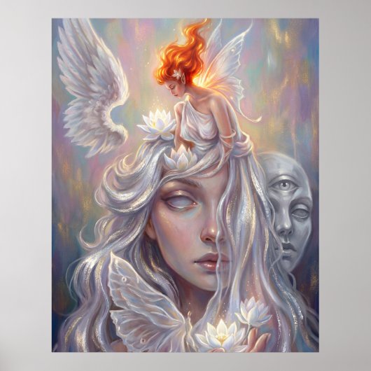 Mystic Angel Portrait Poster (Vorne)