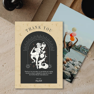 Mystic Aquarius Zodiac Arch Danke Karte