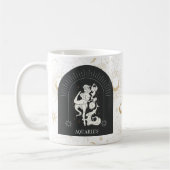 Mystic Aquarius Zodiac Stars Horoscope Kaffeetasse (Links)
