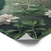 Mystic Arctic Fox Wall Art | verzaubertes Woodland Poster (Ecke)