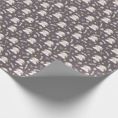 Mystic Aries Zodiac Night Bunny und Ram Geschenkpapier (Ecke)