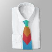 Mystic Arrow Striping Muster Krawatte (Gebunden)