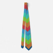 Mystic Arrow Striping Muster Krawatte (Rückseite)