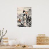 Mystic Asian Halloween - Watercolor Art Poster (Küche)