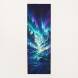 Mystic Aurora Mountain Yoga Mat – Fantasy Landscap Yogamatte