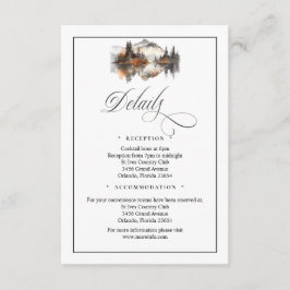 Mystic Autumn QR Code Enclosure Card Begleitkarte