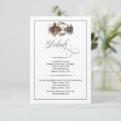 Mystic Autumn QR Code Enclosure Card Begleitkarte (Stehend Vorderseite)