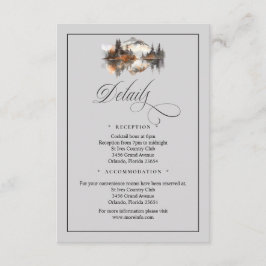 Mystic Autumn QR Code Enclosure Card Begleitkarte