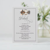 Mystic Autumn QR Code Enclosure Card Begleitkarte (Stehend Vorderseite)