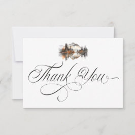Mystic Autumn Thank You Card Dankeskarte
