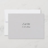 Mystic Autumn Wedding RSVP card Karte (Rückseite)