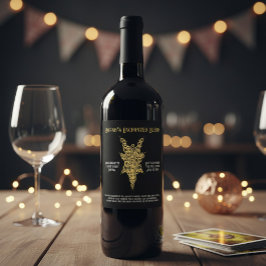 Mystic Bachelorette Tarot Party Weinetikett