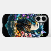 Mystic Bald Eagle Tough iPhone 16 Hülle (Rückseite (Horizontal))