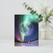 Mystic Beautiful hell Big Blue Mond Postkarte (Stehend Vorderseite)