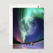 Mystic Beautiful hell Big Blue Mond Postkarte (Vorne/Hinten)