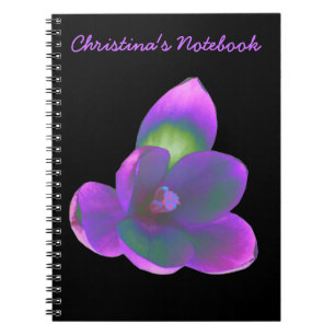 Mystic Beauty Crocus Blume Anpassbare Notebooks Notizblock