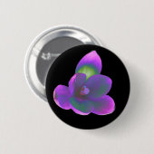 Mystic Beauty Crocus Blume Button (Vorne & Hinten)