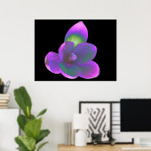 Mystic Beauty Crocus Blume Print Poster (Heimbüro)