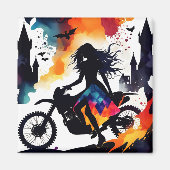 Mystic Biker's Journey Magnet (Vorne)