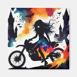 Mystic Biker's Journey Magnet