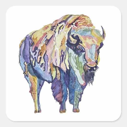 Mystic Bison Aufkleber (Vorderseite)