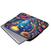 Mystic Bloom Forest Under Stars Laptopschutzhülle (Vorne Knopf)