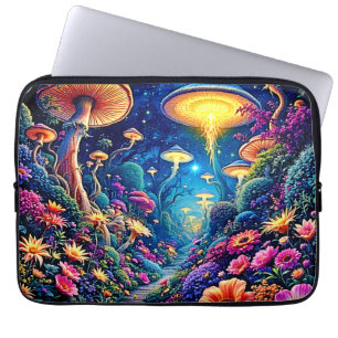 Mystic Bloom Forest Under Stars Laptopschutzhülle