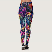 Mystic Bloom Forest Under Stars Leggings (Rückseite)