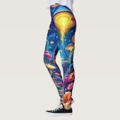 Mystic Bloom Forest Under Stars Leggings (Links)
