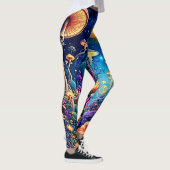 Mystic Bloom Forest Under Stars Leggings (Rechts)