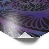 Mystic Bloom Mandala Fotodruck (Ecke)