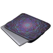 Mystic Bloom Mandala Laptopschutzhülle (Vorne Knopf)