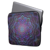 Mystic Bloom Mandala Laptopschutzhülle (Vorderseite Links)