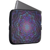 Mystic Bloom Mandala Laptopschutzhülle (Vorne Rechts)