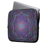 Mystic Bloom Mandala Laptopschutzhülle (Vorderseite Links)