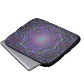 Mystic Bloom Mandala Laptopschutzhülle (Vorne Knopf)