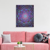 Mystic Bloom Mandala Leinwanddruck (Insitu (Wohnzimmer))