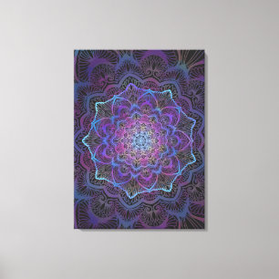 Mystic Bloom Mandala Leinwanddruck