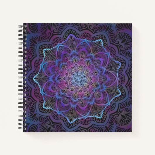 Mystic Bloom Mandala Notizblock (Vorderseite)