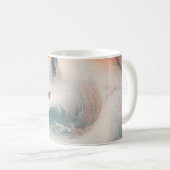 Mystic Bloom Spring Fox Watercolor Kaffeetasse (VorderseiteRechts)