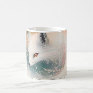 Mystic Bloom Spring Fox Watercolor Kaffeetasse