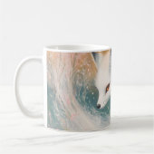 Mystic Bloom Spring Fox Watercolor Kaffeetasse (Links)