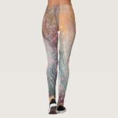 Mystic Bloom Spring Fox Watercolor Leggings (Rückseite)