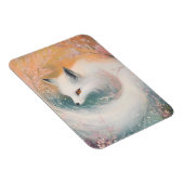 Mystic Bloom Spring Fox Watercolor Magnet (Rechte Seite)