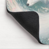 Mystic Bloom Spring Fox Watercolor Mousepad (Ecke)